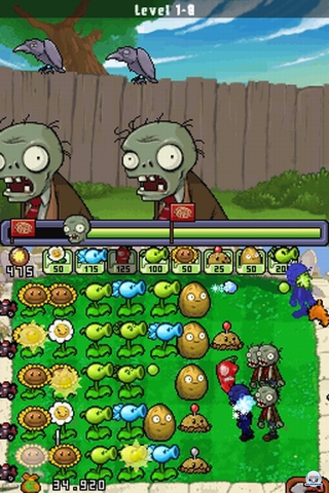 In Sachen Steuerung und Umfang ist auch die DS-Version ein echtes PvZ. Die Präsentation hingegen hat mit dem spaßigen Original kaum noch etwas zu tun. In Sachen Steuerung und Umfang ist auch die DS-Version ein echtes PvZ. Die Präsentation hingegen hat mit dem spaßigen Original kaum noch etwas zu tun.